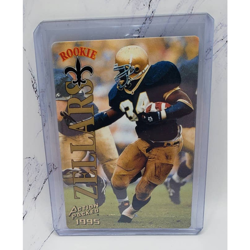 1995 Action Packed Ray Zellars Rookie New Orleans Saints #126